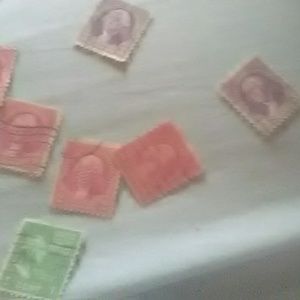 Stamps 2 cent Washington,1 cent Franklin